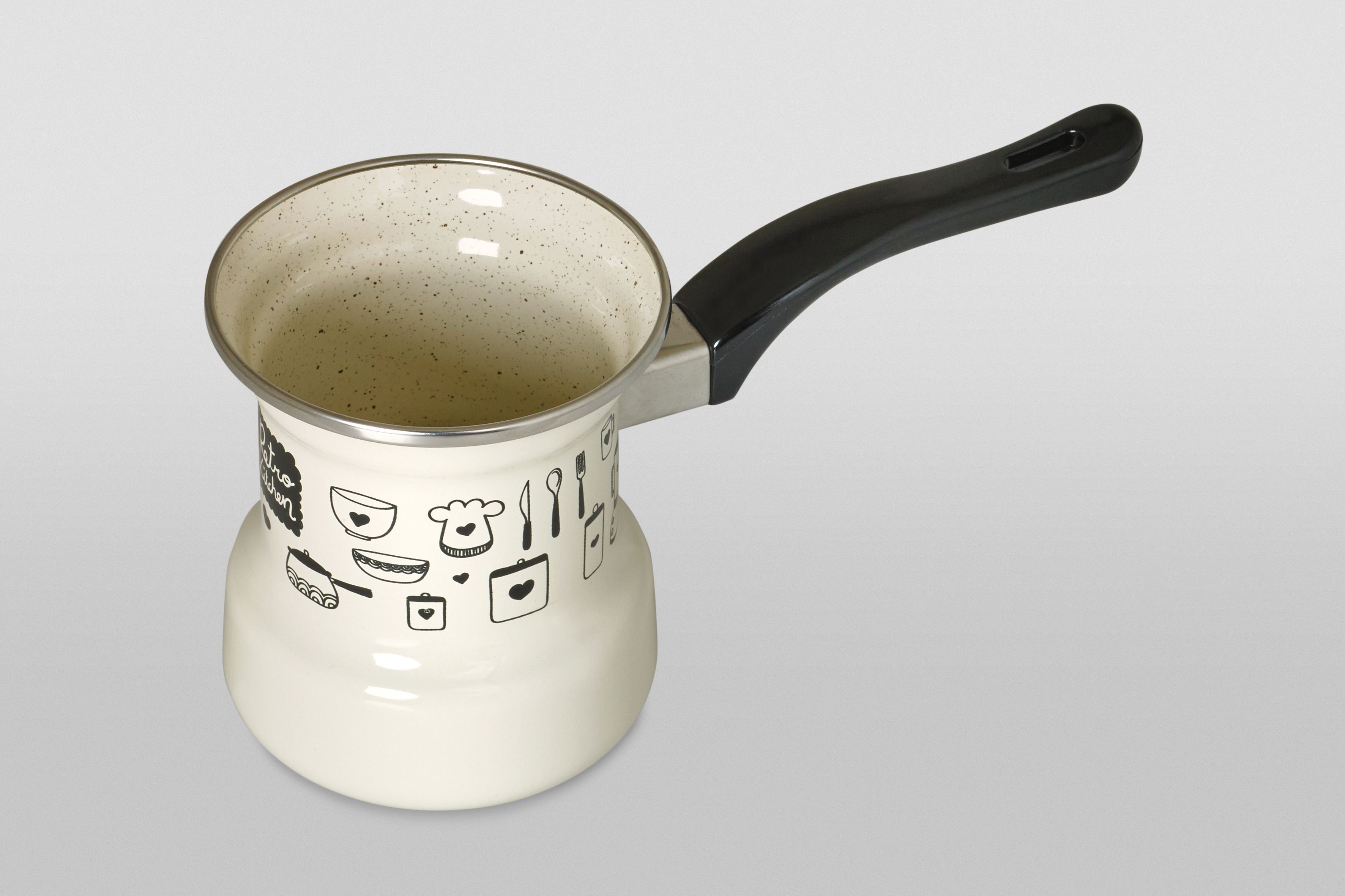 Турка эмалированная с бакелитовой ручкой, 0.4 л