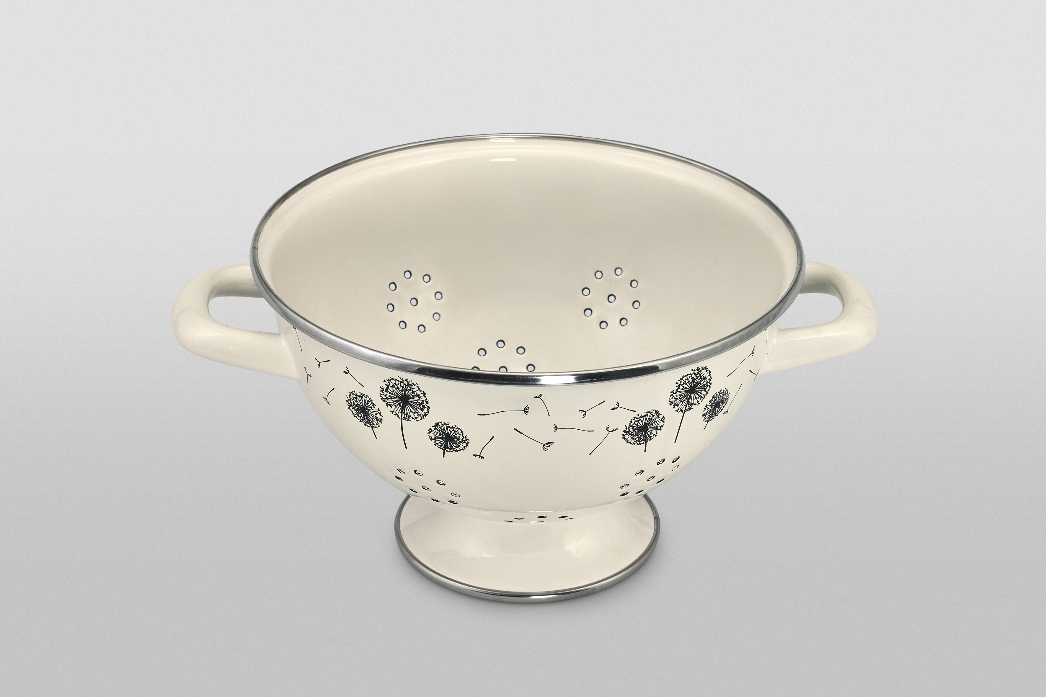 Дуршлаг эмалированный, диаметр 20 см, 2.5 л