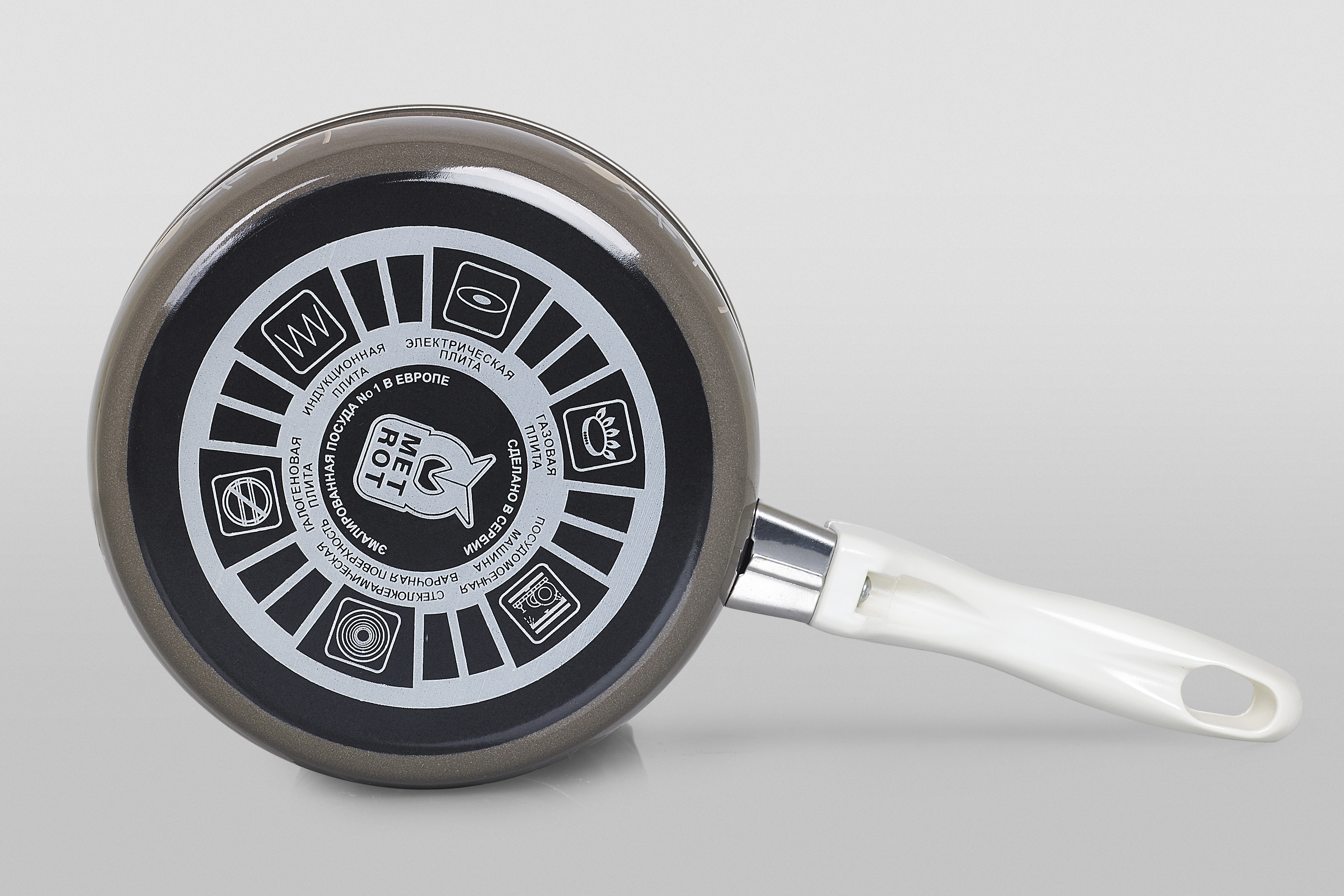 Ковш эмалированный с бакелитовой ручкой 16 см, 1.6 л