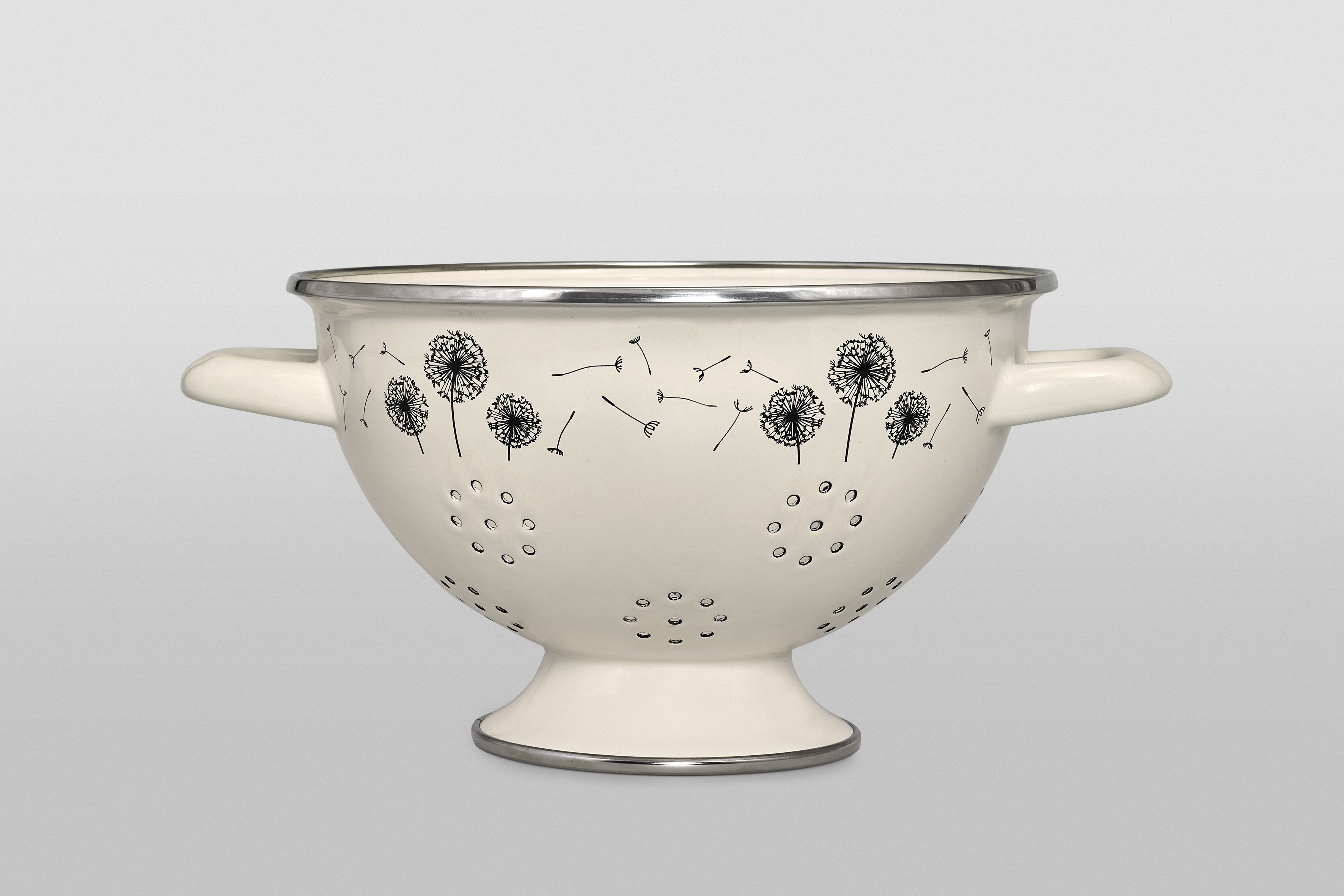 Дуршлаг эмалированный, диаметр 20 см, 2.5 л