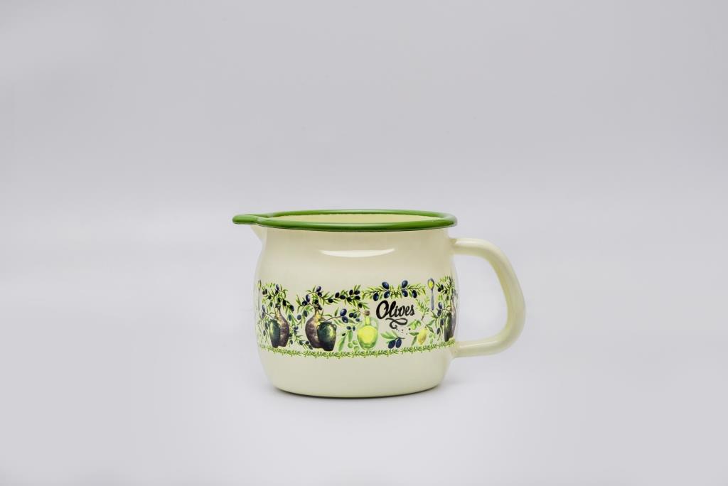 Кружка эмалированная с носиком, 0.8 л