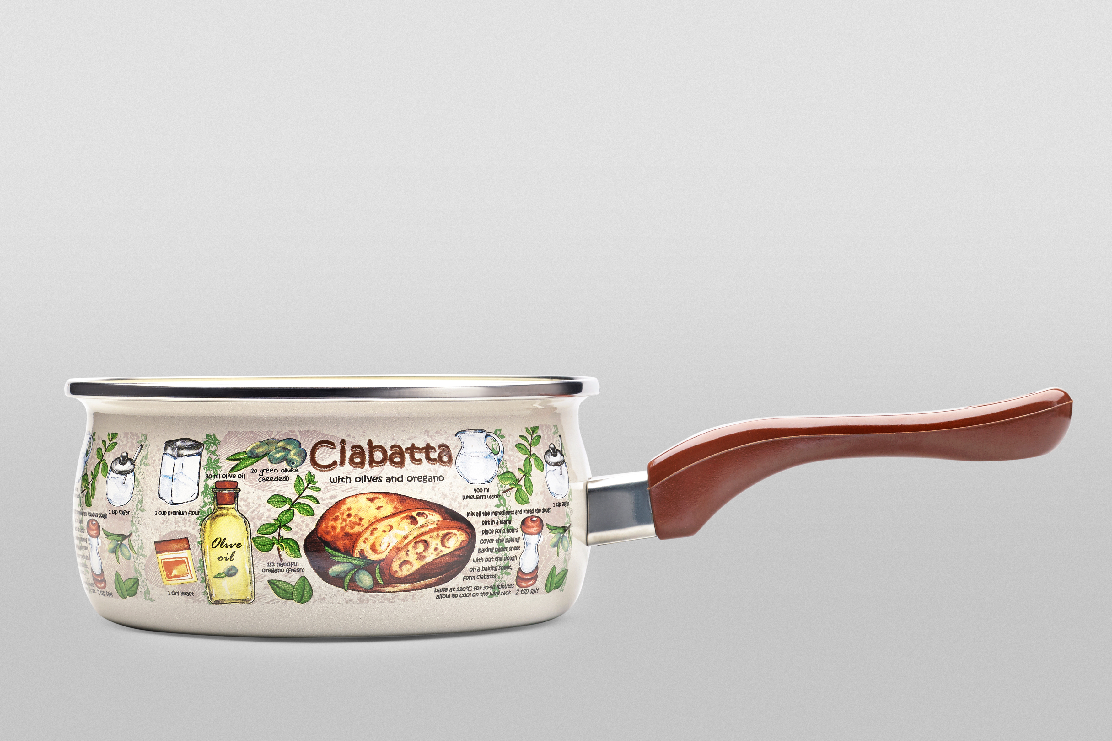 Ковш эмалированный с бакелитовой ручкой, 1.6 л