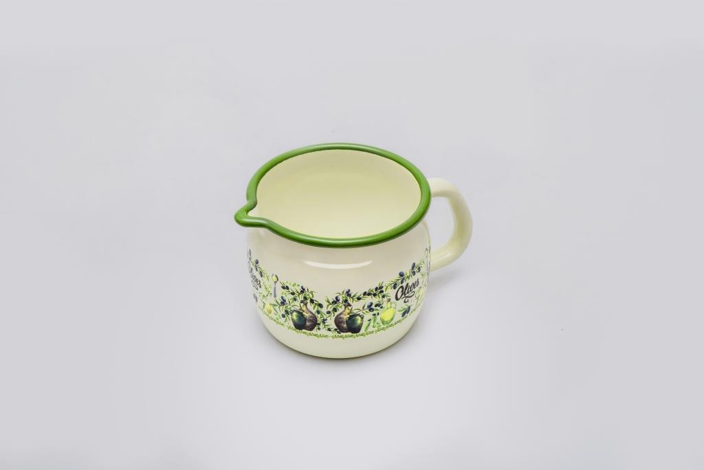 Кружка эмалированная с носиком, 0.8 л