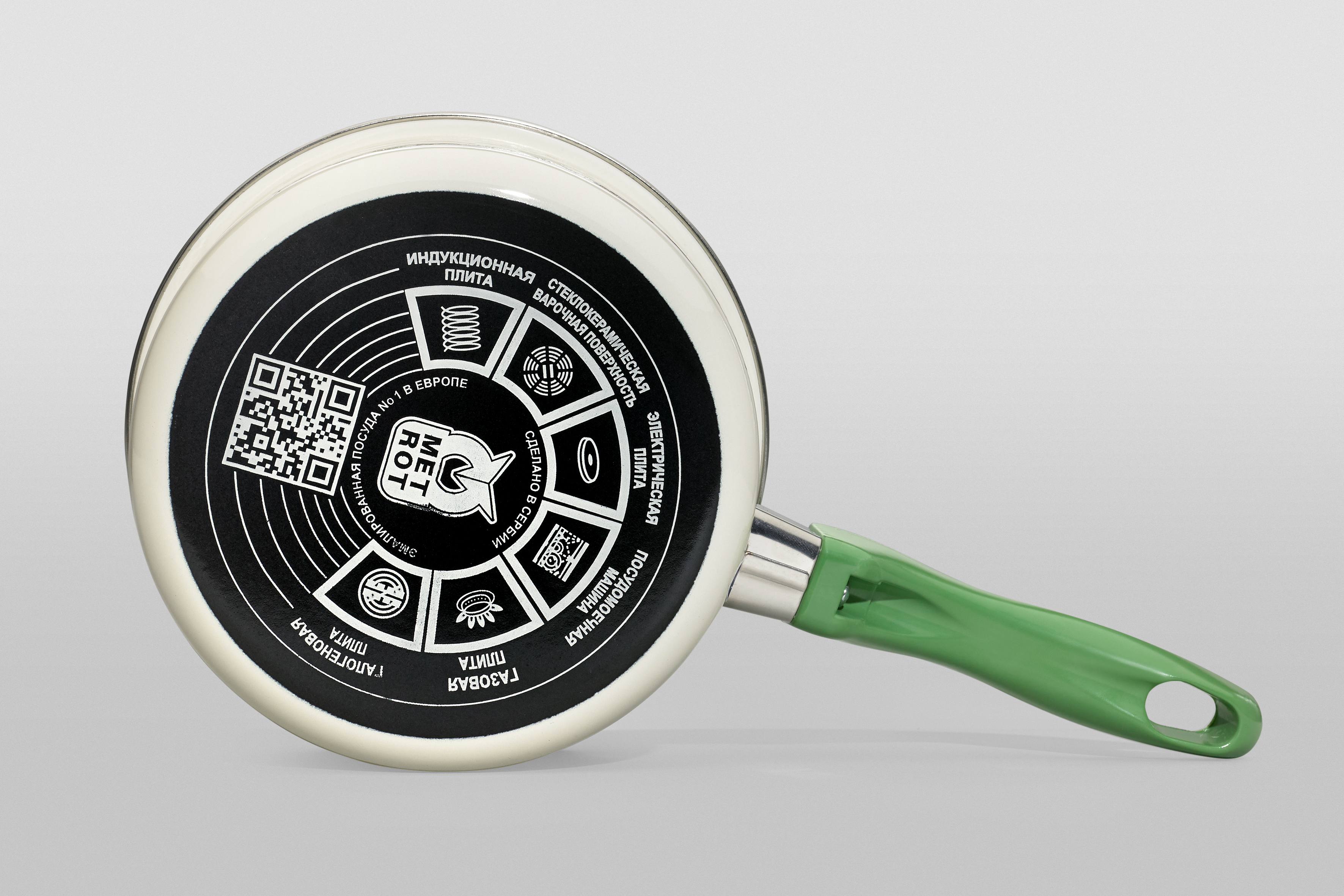 Ковш эмалированный с бакелитовой ручкой, 1.5 л