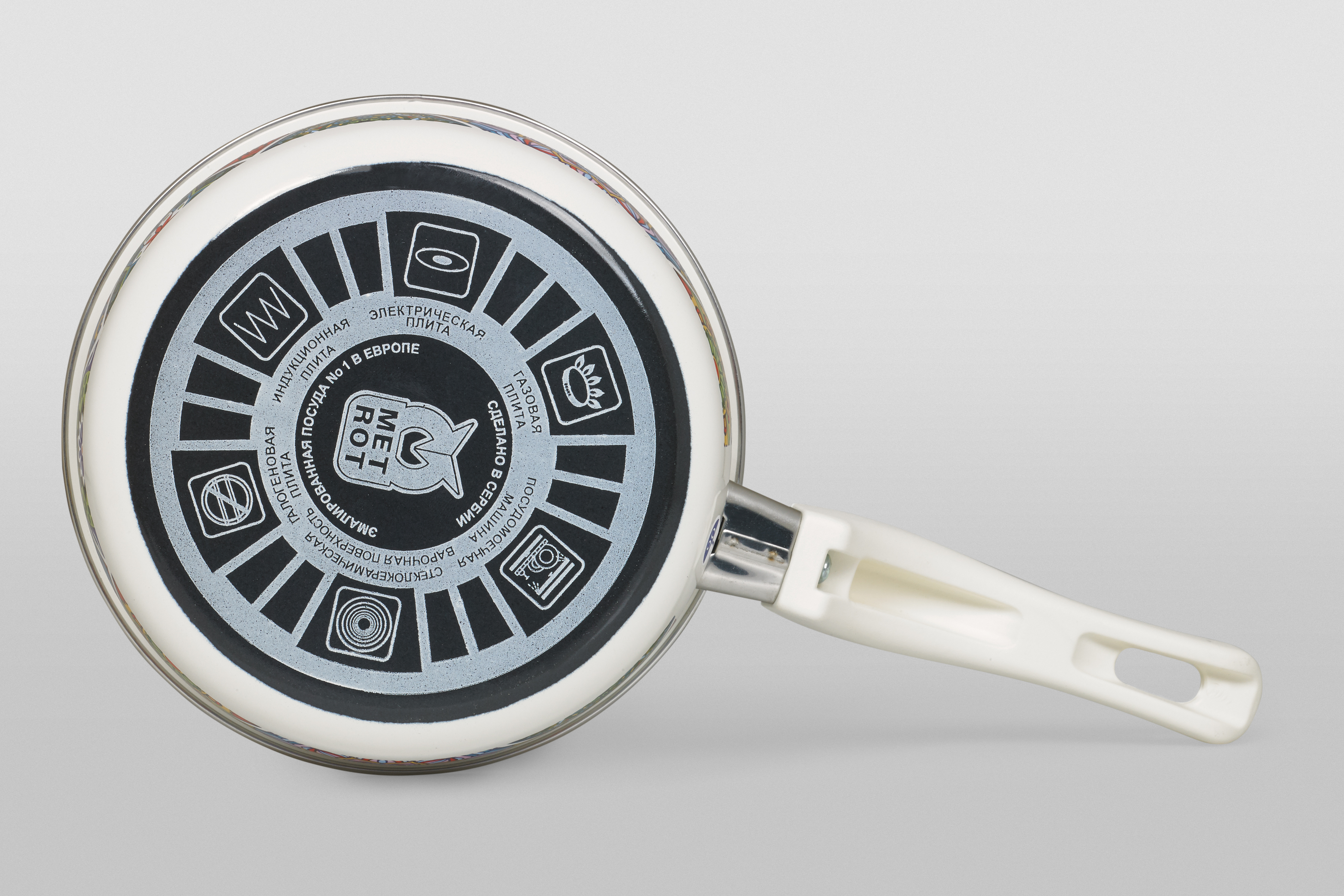 Ковш эмалированный с бакелитовой ручкой, 16 см, 1.5 л