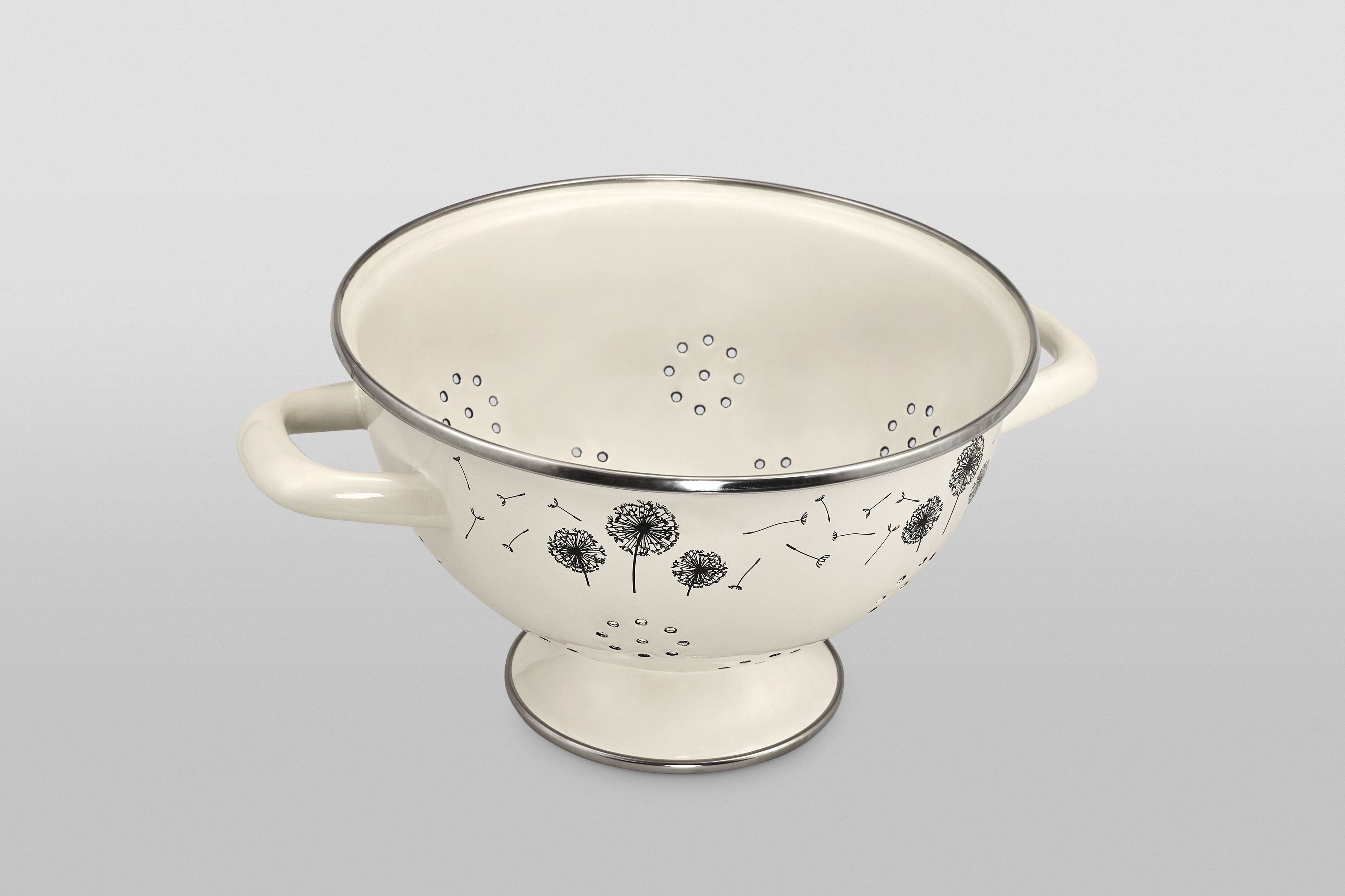 Дуршлаг эмалированный, диаметр 20 см, 2.5 л