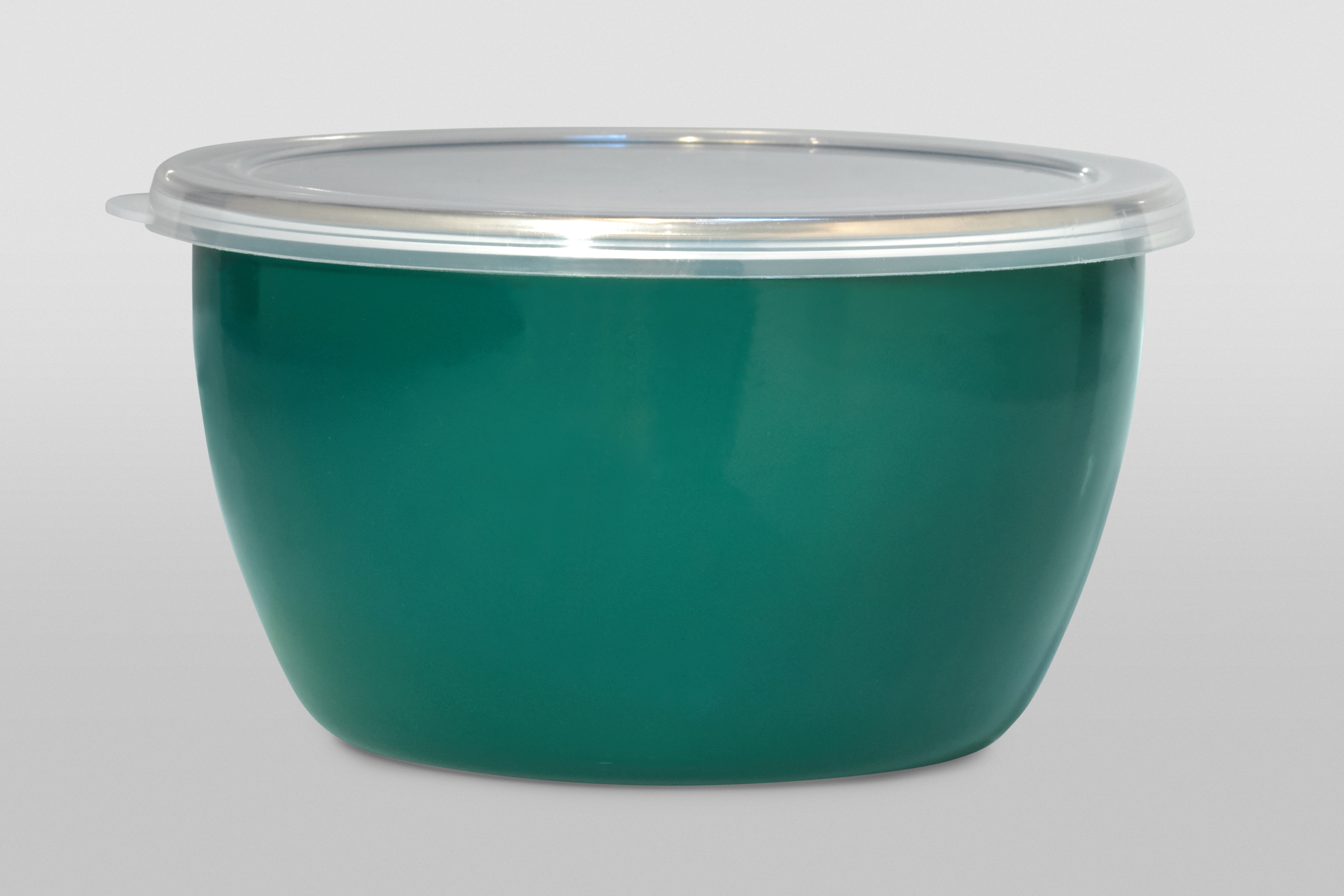 Миска эмалированная без ручек с пластиковой крышкой, 1.7 л