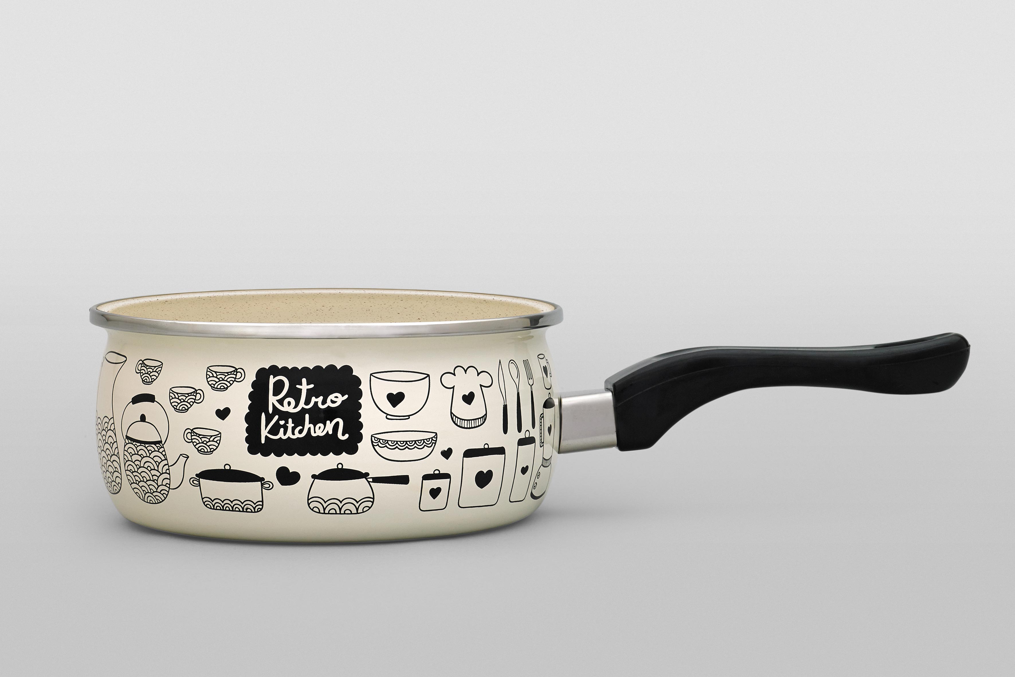 Ковш эмалированный с бакелитовой ручкой, 1.6 л