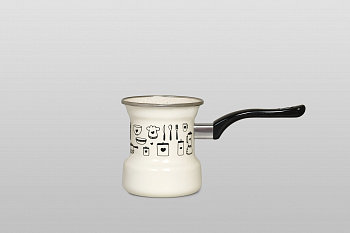 Турка эмалированная с бакелитовой ручкой, 0.4 л