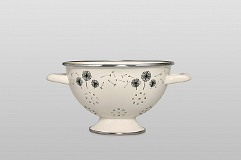 Дуршлаг эмалированный, диаметр 20 см, 2.5 л