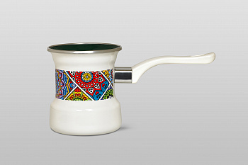 Турка эмалированная с бакелитовой ручкой, 11 см, 0.7 л